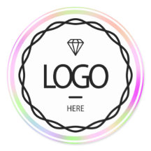 Logotipo promocional Personalizado Belleza holográ
