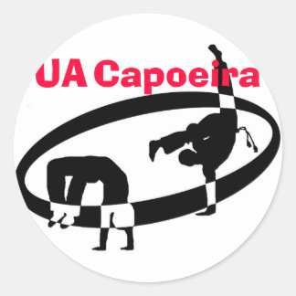 Pegatina Redonda logotipo sin texto, UA, Capoeira