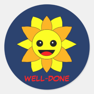 Pegatina Redonda Logro de Sunshine Motivation Kids