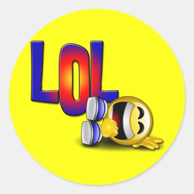 PEGATINA REDONDA LOL (Anverso)
