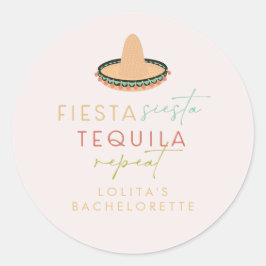 Pegatina Redonda LOLITA Fiesta Siesta Tequila Bachelorette Favor