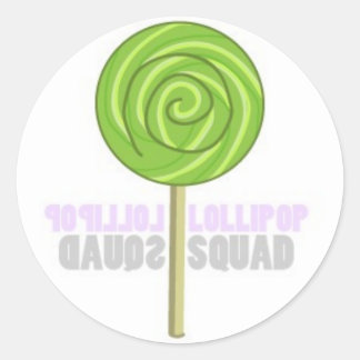 Pegatina Redonda Lollipop verde