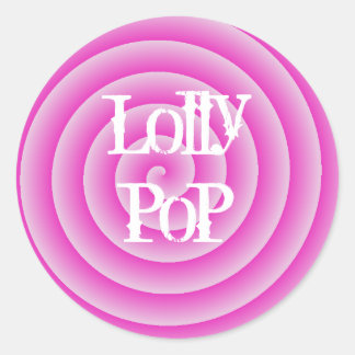 Pegatina Redonda Lollypop