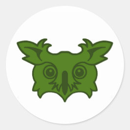 Pegatina Redonda Lomo de Owlsherst Populace Badge