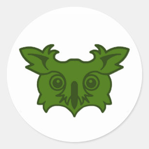 Pegatina Redonda Lomo de Owlsherst Populace Badge