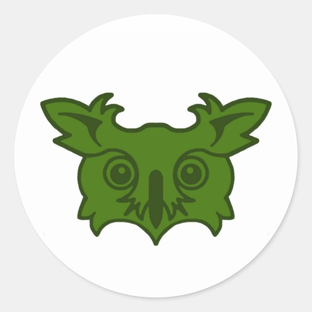 Pegatina Redonda Lomo de Owlsherst Populace Badge (Anverso)