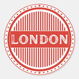 Pegatina Redonda London City Pride Emblem – Canadian Identity