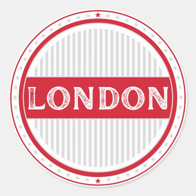 Pegatina Redonda London City Pride Emblem – English Identity (Anverso)
