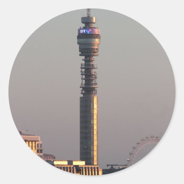 Pegatina Redonda Londres (Anverso)