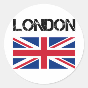 Pegatina Redonda Londres