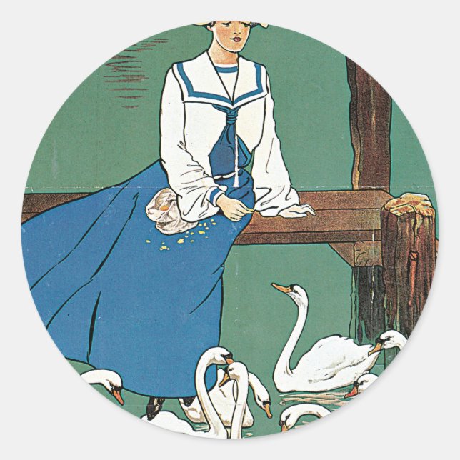 Pegatina Redonda Londres y Suroeste ~ Weymouth (Anverso)