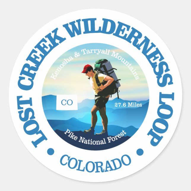 Pegatina Redonda Loop Loek Wilderness (Anverso)