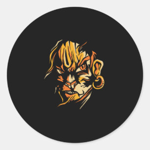 Pegatina Redonda Lord hanuman