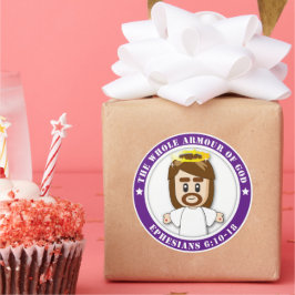 Pegatina Redonda LORD JESUS Round Pegatinas