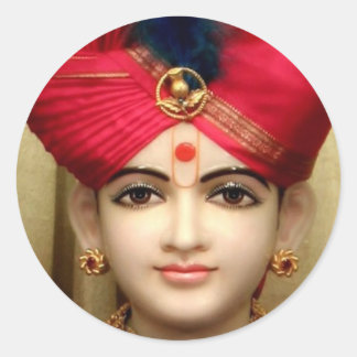 Pegatina Redonda Lord Swaminarayan