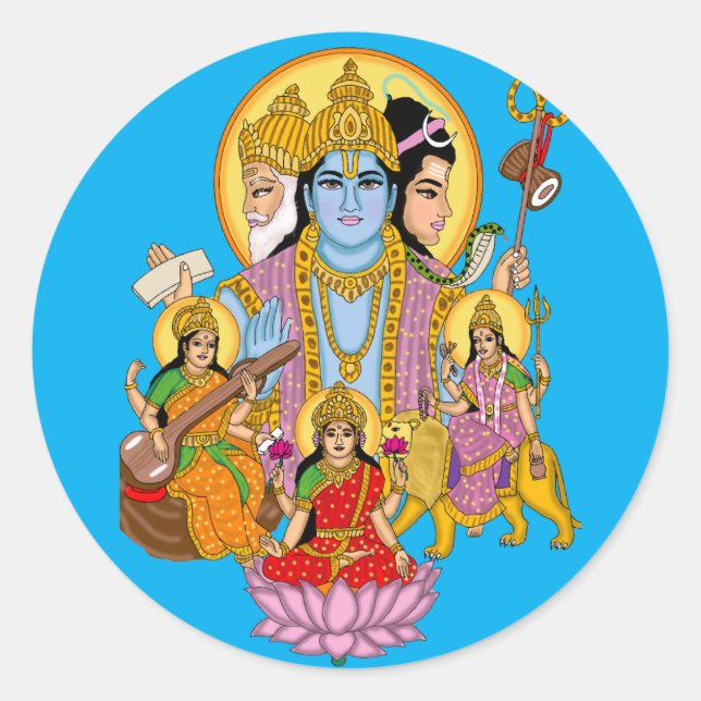 Pegatina Redonda Lord Trinity Sticker (Anverso)