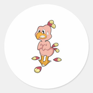 Pegatina Redonda Loro sin Feathers.PNG