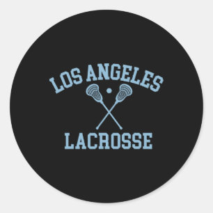 Pegatina Redonda Los Ángeles Lacrosse