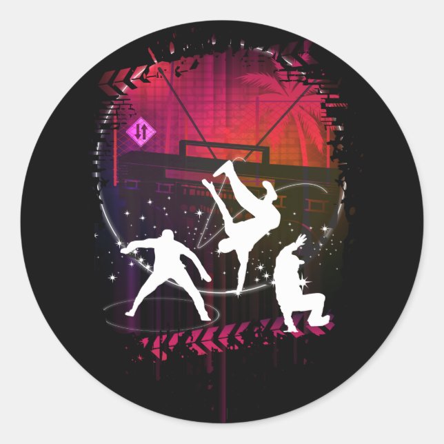 Pegatina Redonda Los Breakers (Anverso)