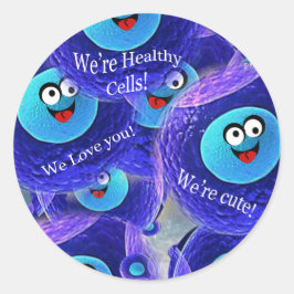 Pegatina Redonda Los buenos chicos super celulares