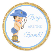 ¡Los chicos son la bomba! Regalo de baño de vaquer