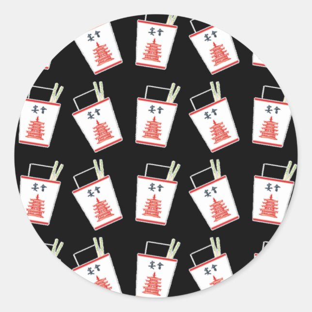 Pegatina Redonda Los chinos negros se llevan (Anverso)