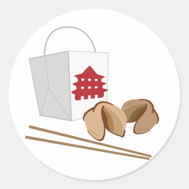 Pegatina Redonda Los chinos se llevan (Anverso)