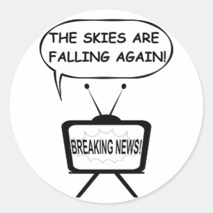 Pegatina Redonda Los cielos vuelven a caer