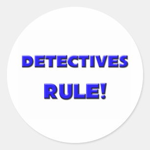 Pegatina Redonda ¡Los detectives gobiernan!