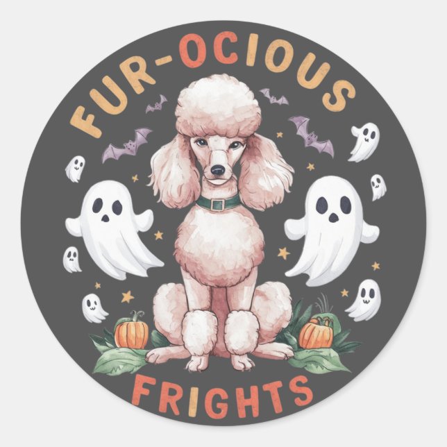 Pegatina Redonda Los encantadores derechos de los perros callejeros (Anverso)