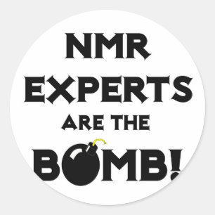 Pegatina Redonda ¡Los expertos de la NMR son la bomba!
