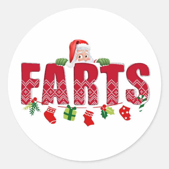 Pegatina Redonda Los feriados festivos de Santa María (Anverso)