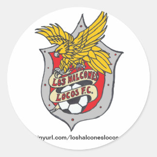 Pegatina Redonda Los Halcones Locos Pegatinas del FC - Ronda