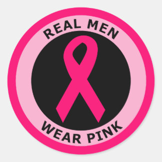 PEGATINA REDONDA LOS HOMBRES REALES USAN ROPA