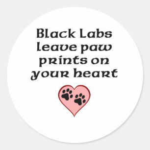 Pegatina Redonda Los Labores Negros Dejan Las Pintas En El Corazón