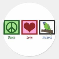 Los loros de amor de la paz