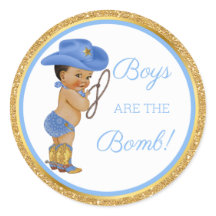 ¡Los niños son la bomba! Regalo de baño de vaquero