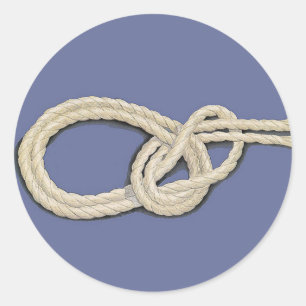 Pegatina Redonda Los nudos de los marineros