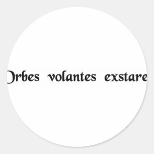 Pegatina Redonda Los platillos voladores son reales.