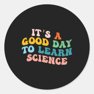 Pegatina Redonda Los regalos de los estudiantes de ciencia son un b