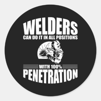 Pegatina Redonda Los Soldados Pueden Hacerlo En Todas Las Posicione