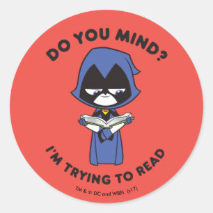 Pegatina Redonda ¡Los titanes adolescentes van! cuervo del   "que