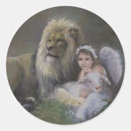 Pegatina Redonda Los tres bendecidos