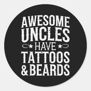 Pegatina Redonda Los Uníos Increíbles Tienen Tatuajes Y La Camisa D