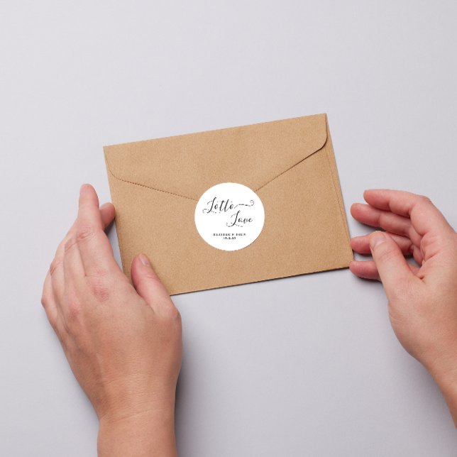 Pegatina Redonda Lotto Love Lottery Scratcher Wedding Favor (Subido por el creador)