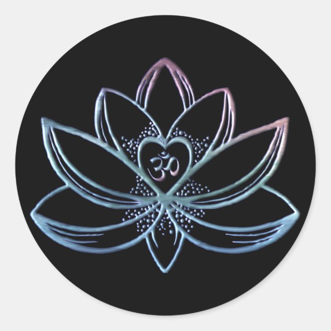 Pegatina Redonda Lotus 1 (Anverso)