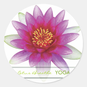 Pegatina Redonda Lotus Breathe