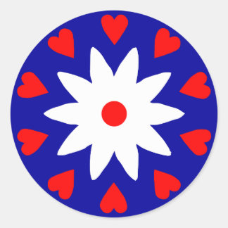 Pegatina Redonda Lotus Heart