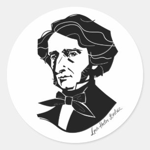 Pegatina Redonda Louis-Hector Berlioz