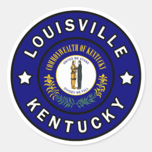 Pegatina Redonda Louisville Kentucky